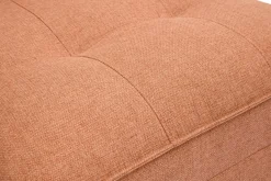 Chauffeuse 1 place convertible en tissu terracotta SALLY