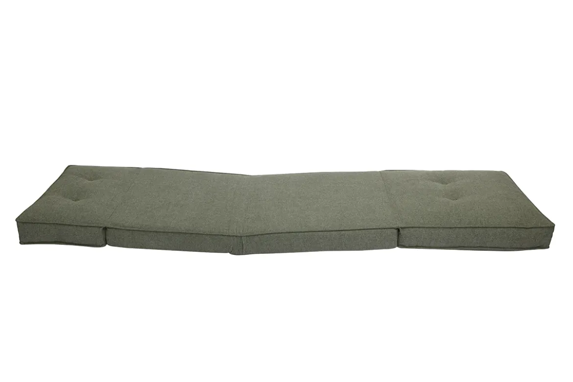 Chauffeuse 1 place convertible en tissu vert kaki SALLY