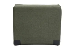 Chauffeuse 1 place convertible en tissu vert kaki SALLY