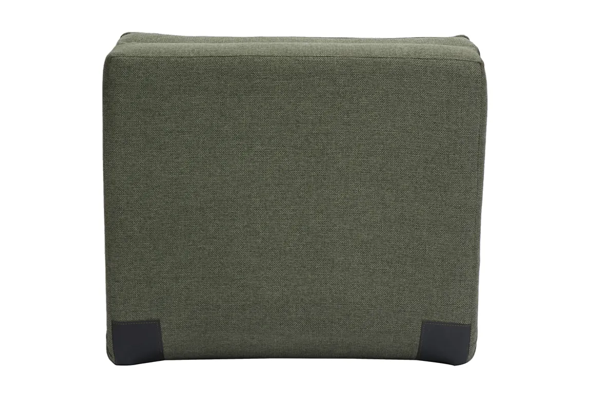 Chauffeuse 1 place convertible en tissu vert kaki SALLY