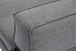 Chauffeuse 1 place convertible en tissu gris KATY