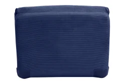 Chauffeuse 1 place convertible en tissu velours côtelé bleu foncé SPENCER