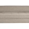 Chauffeuse 2 places convertible en tissu taupe KATY