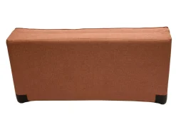 Chauffeuse 2 places convertible en tissu terracotta SALLY
