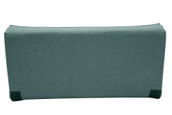 Chauffeuse 2 places convertible en tissu vert de gris SALLY
