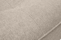 Chauffeuse 2 places convertible en tissu taupe SALLY
