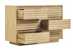 Commode en bois manguier massif 6 tiroirs L110 MATCHA