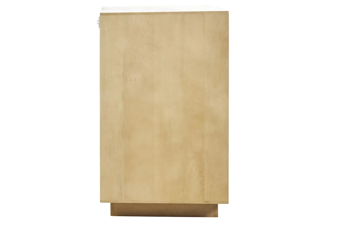 Commode en bois manguier massif 6 tiroirs L110 MATCHA