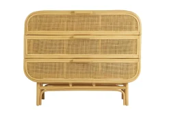 Commode en rotin 3 tiroirs L100 cm LUWAK