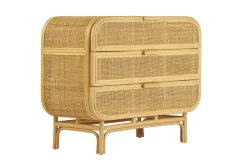 Commode en rotin 3 tiroirs L100 cm LUWAK