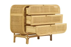 Commode en rotin 3 tiroirs L100 cm LUWAK