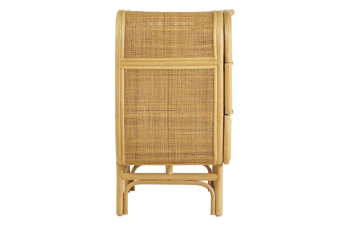 Commode en rotin 3 tiroirs L100 cm LUWAK