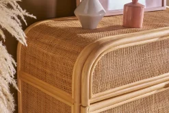 Commode en rotin 3 tiroirs L100 cm LUWAK