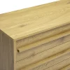 Commode finition bois chêne 3 tiroirs L90 cm YSEULT