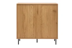 Commode finition bois clair chêne 4 tiroirs L100 cm ARAGON