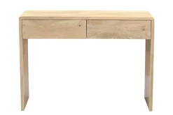 Console avec rangements en bois clair manguier massif L105 cm LATIKA