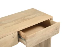 Console avec rangements en bois clair manguier massif L105 cm LATIKA