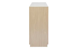 Console avec tiroirs finition bois clair chêne L100 cm RUBINA