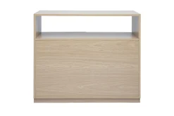 Console avec tiroirs finition bois clair chêne L100 cm RUBINA