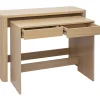 Console bureau d'appoint avec tiroirs finition bois clair chêne L110 cm ENOLA