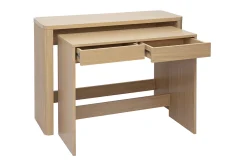 Console bureau d'appoint avec tiroirs finition bois clair chêne L110 cm ENOLA