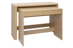 Console bureau d'appoint avec tiroirs finition bois clair chêne L110 cm ENOLA