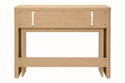Console bureau d'appoint avec tiroirs finition bois clair chêne L110 cm ENOLA