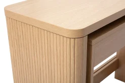 Console bureau d'appoint avec tiroirs finition bois clair chêne L110 cm ENOLA