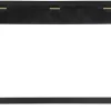 Console design avec rangements 3 tiroirs noire et métal L115 cm AVIDAN