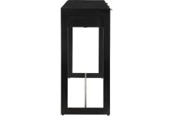 Console design avec rangements 3 tiroirs noire et métal L115 cm AVIDAN