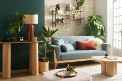 Console design en bois clair L100 cm FOLEEN