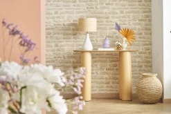 Console design en bois clair L100 cm FOLEEN