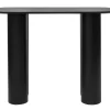 Console design en bois noir L100 cm FOLEEN