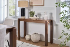 Console en bois foncé noyer L120 cm RAYA