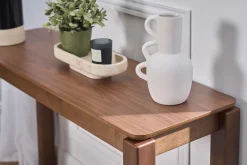 Console en bois foncé noyer L120 cm RAYA