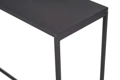 Console industrielle en métal noir L100 cm KARL
