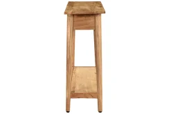 Console naturelle avec tiroir en bois massif L90 cm FRANKLIN