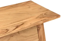 Console naturelle avec tiroir en bois massif L90 cm FRANKLIN