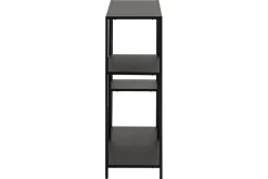 Console ouverte design en métal noir L80 cm PODIUM