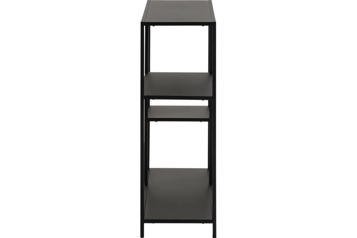 Console ouverte design en métal noir L80 cm PODIUM