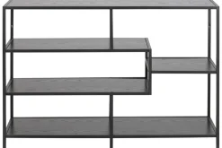 Console ouverte design noire L114 cm TRESCA