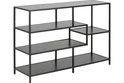 Console ouverte design noire L114 cm TRESCA