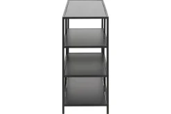 Console ouverte design noire L114 cm TRESCA
