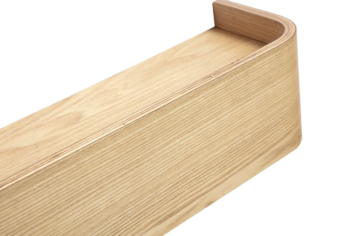 Etagère murale bois clair frêne L90 cm HOPE