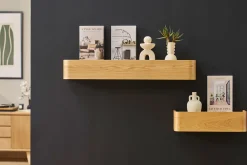 Etagère murale bois clair frêne L90 cm HOPE