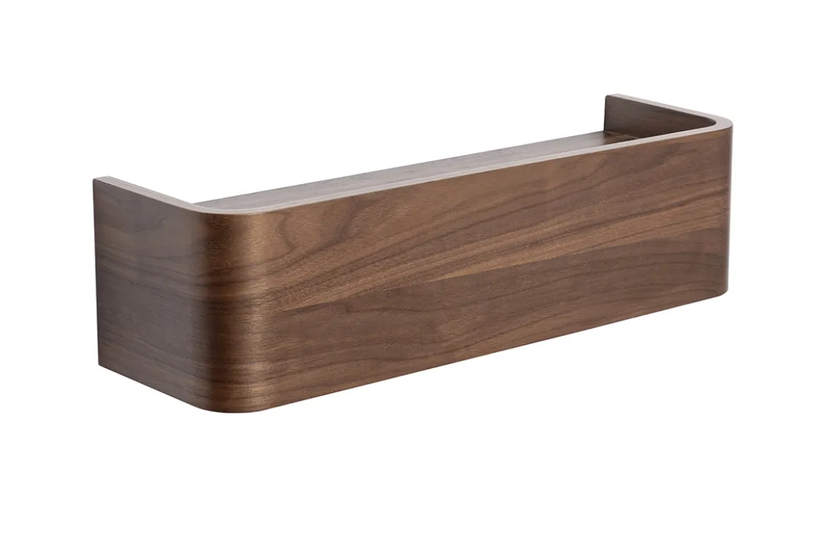 Etagère murale bois foncé noyer L48 cm HOPE