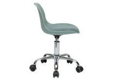 Fauteuil de bureau vert de gris enfant à roulettes STEEVY