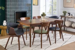 Fauteuil design noir et bois noir ARAMIS