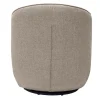 Fauteuil design pivotant en tissu taupe AMBER