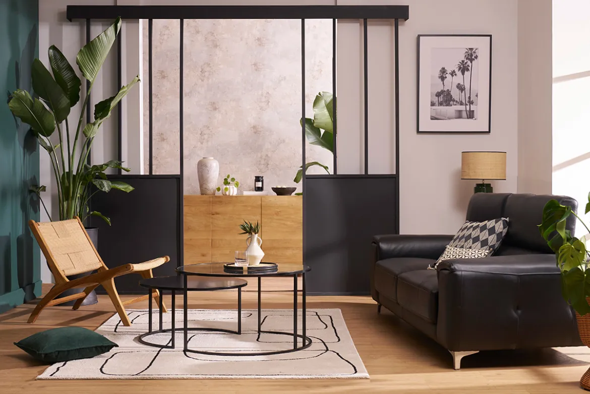 Fauteuil lounge en bois teck massif et corde tressée YARI